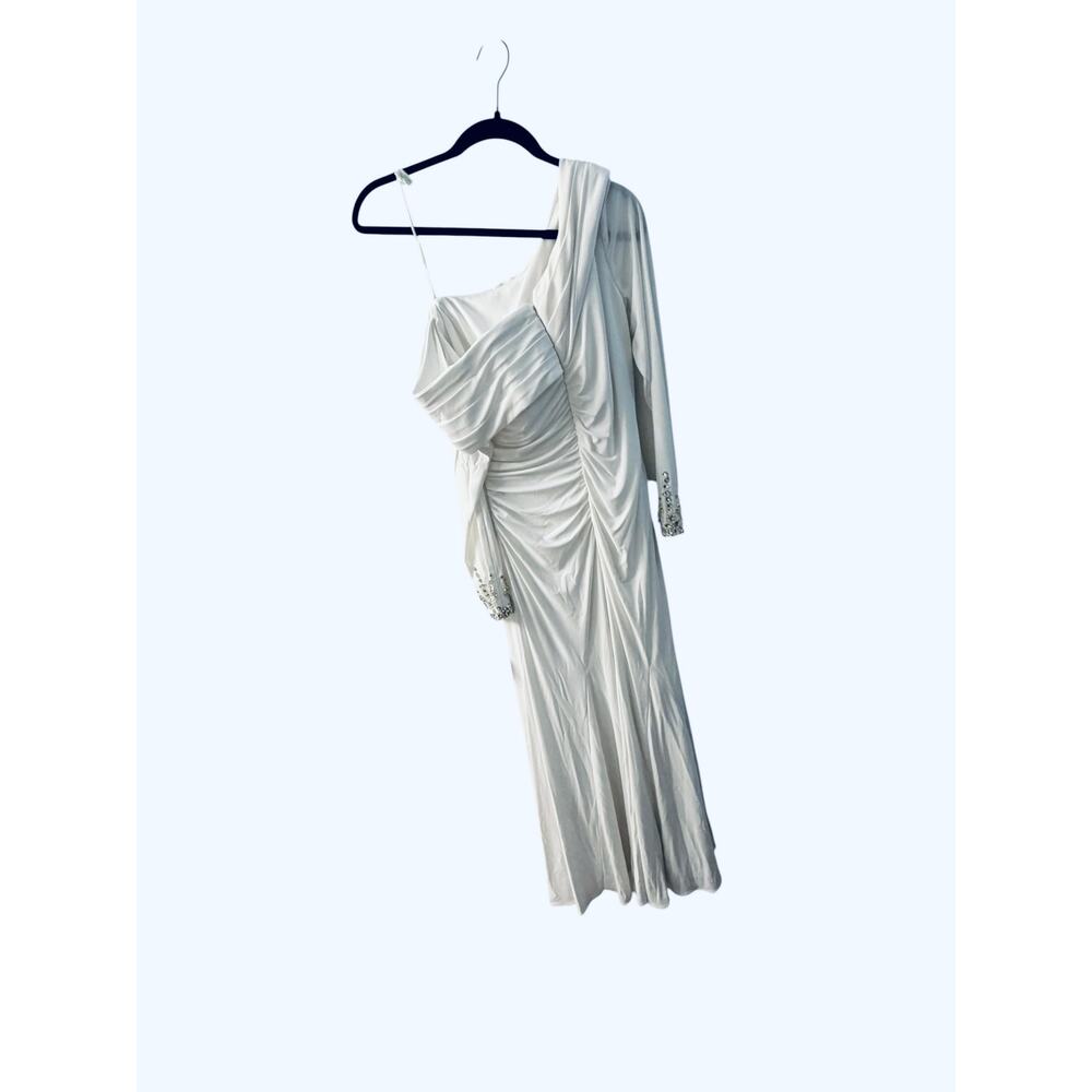 Elegant Mac Duggal Jeweled Cuff Asymmetrical Evening Gown - Picture 11 of 16